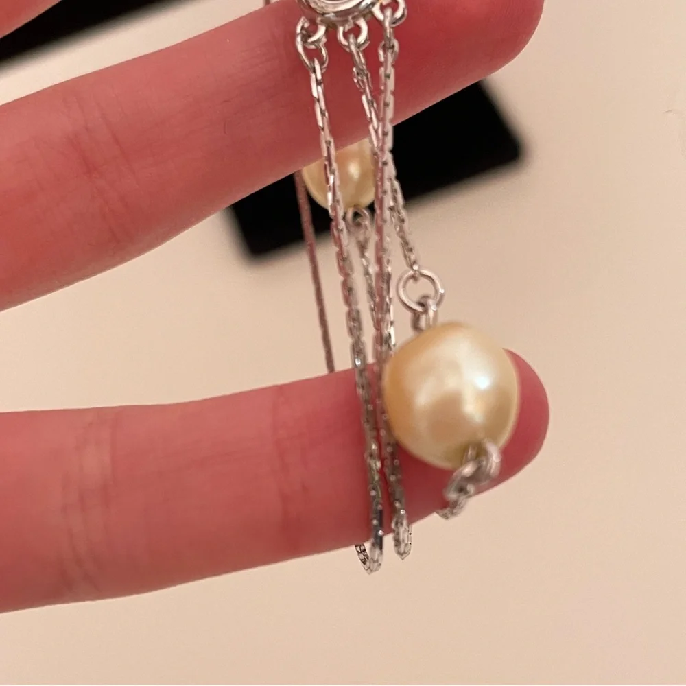 Vintage 80’s MONET Faux Pearl MermaidCore Bridal Preppy Classic Ballet Bracelet